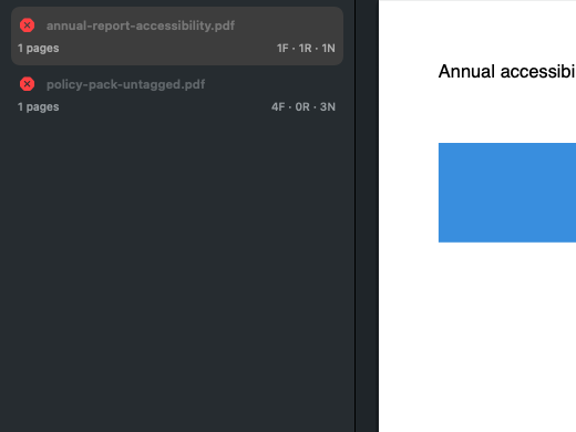 PDFAccessDesk PDF batch and remediation baseline