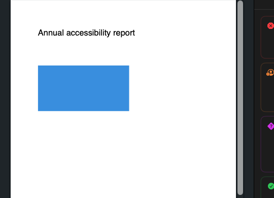 PDFAccessDesk real PDF preview with accessibility evidence